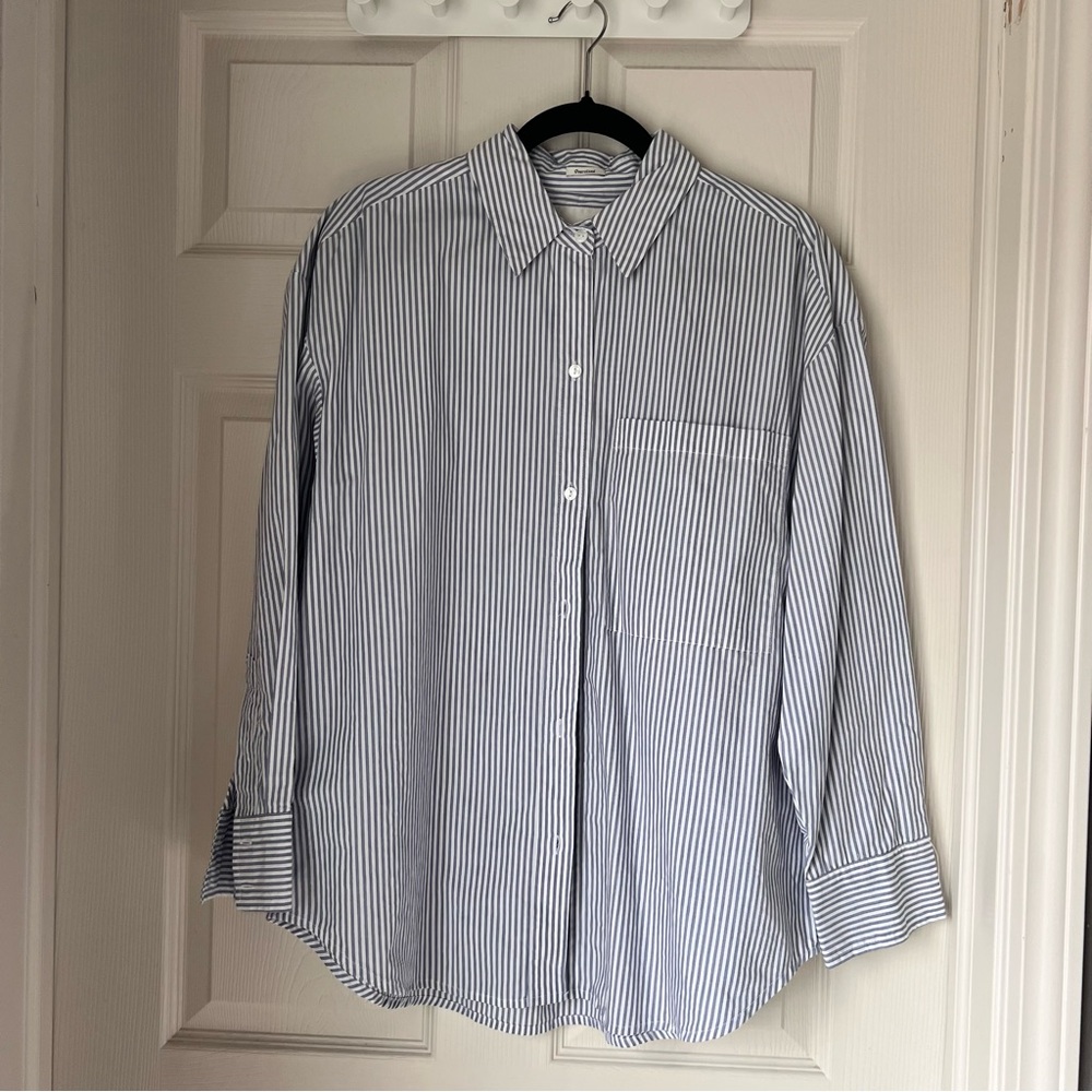 Abercrombie & Fitch Blue Striped Oversized Women’s Shirt